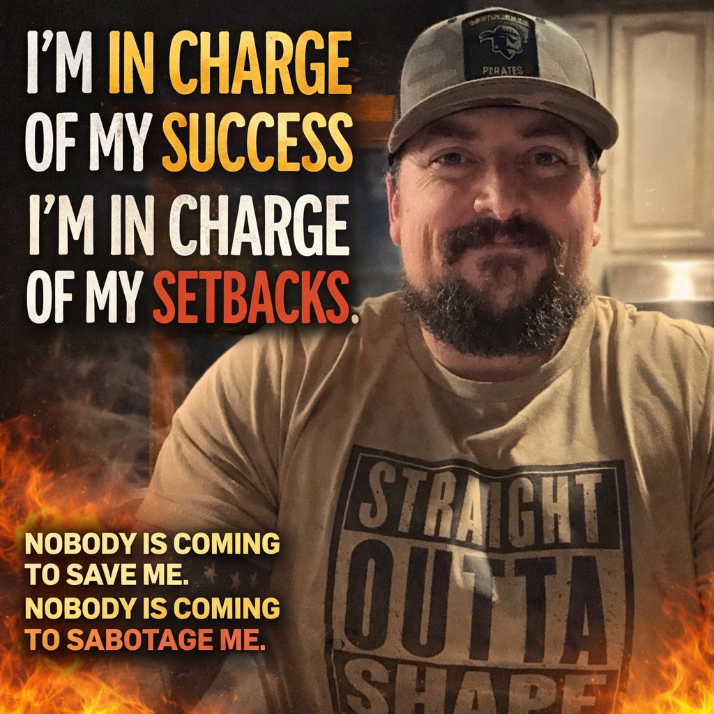 everlastingvet's tweet photo. I’m in charge of my wins.
I’m in charge of my losses.
No excuses. No victims.
Only growth. 💪🔥

#Accountability #Mindset #NoExcuses #BuiltNotGiven #StayHungry https://t.co/gKYNo6zKUV