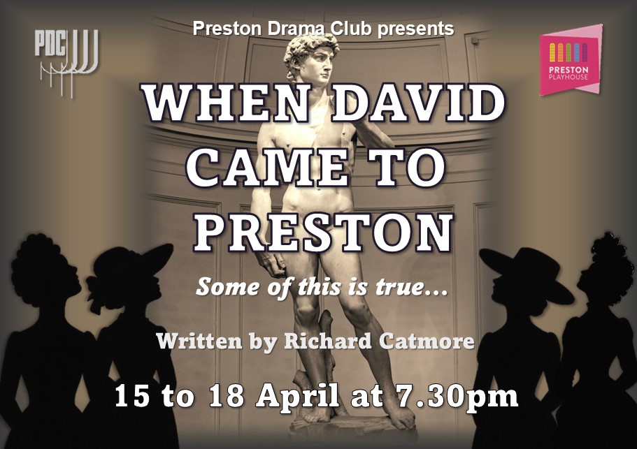 PrestonPlayhous's tweet photo. A Victorian town. A famous statue. Total confusion. When David Came to Preston by Richard Catmore hits the stage 15th–18th April with Preston Drama Club. Book now at https://t.co/3h1DJ7GPkI or call 0333 666 3366 #PrestonPlayhouse #OurPreston https://t.co/uIQCp6tvE7