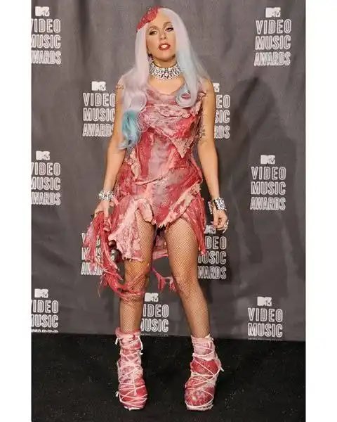 I can’t help but wonder whether the pieces of meat Lady Gaga is wearing are actually human flesh.
#EpsteinFiles2026