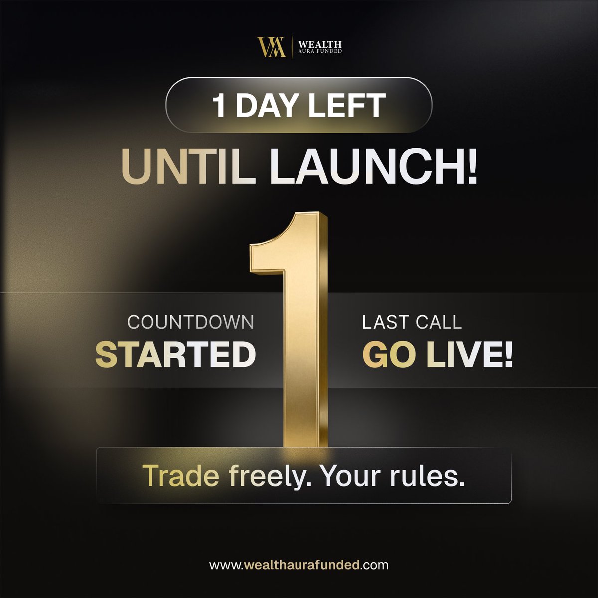 Tomorrow, the wait ends.
<a href="/WAFunded/">Wealth Aura Funded</a> (WAF) officially goes live  introducing a prop trading model built around AI mentorship, real trader education, and community-driven growth.
No exaggerated promises.
No shortcuts.
Just a structured system designed to help traders develop