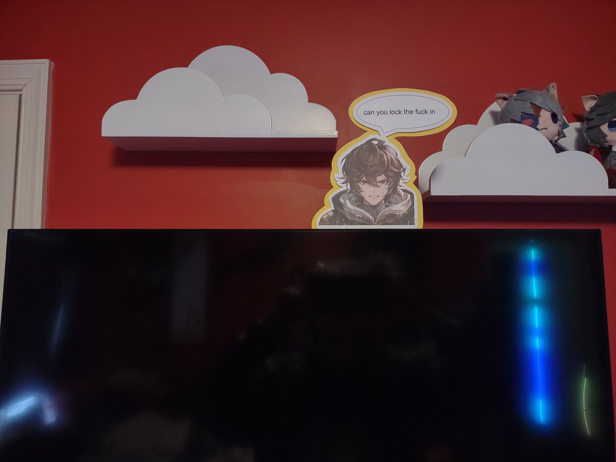 My teacher, Shou uses Sandy to help me, I printed this out so I have Sandy to tell me to lock the fuck in. When I'm playing Granblue Rising. 😂