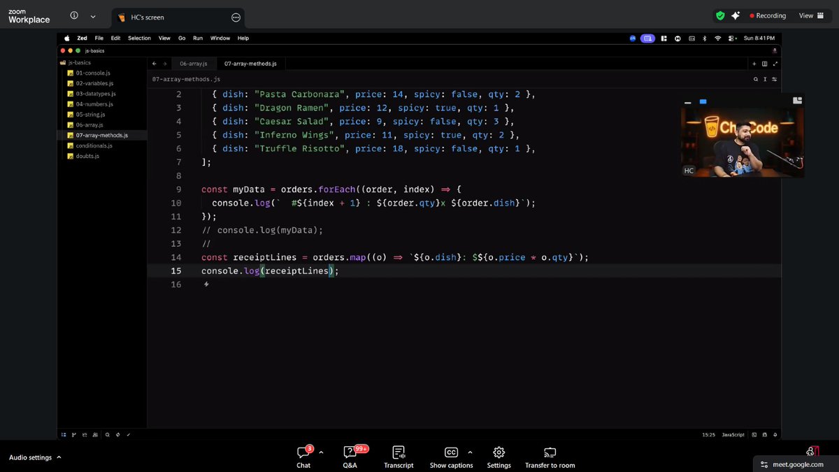 Deepaks0611's tweet image. Another javascript class
Aao khani suno or khani sunte sunte javascript ke sath khelo btw amazing classes by @Hiteshdotcom @piyushgarg_dev @nirudhuuu @ChaiCodeHQ @yntpdotme #JavaScript #cohort