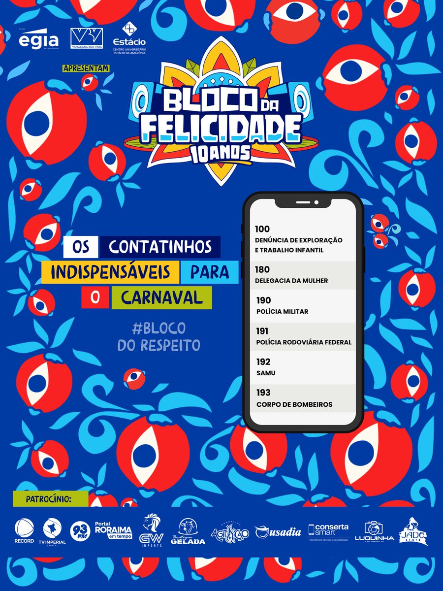 BlocoFelicidade's tweet photo. Carnaval bom é carnaval consciente. 💙✨

Pra curtir o BDF do jeito que a gente ama — com alegria, respeito e energia lá em cima — algumas coisas são inegociáveis:

🚫 Não é não.
🚗 Se beber, não dirija.
🌱 Respeite o espaço, as pessoas e o meio ambiente. https://t.co/9DCbiGU7in
