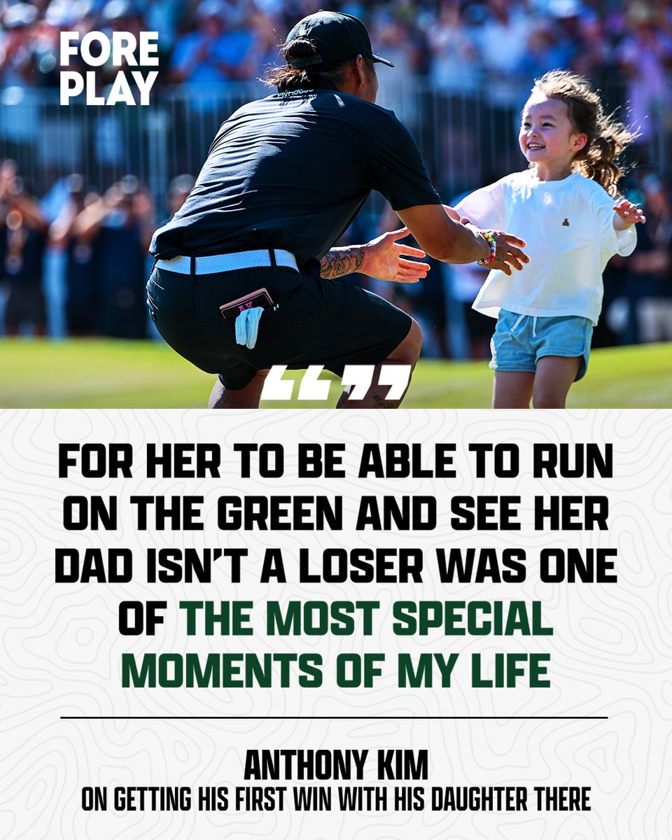 ForePlayPod's tweet photo. Anthony Kim: the definition of a Golf Dad. https://t.co/QvPHOXtnpR