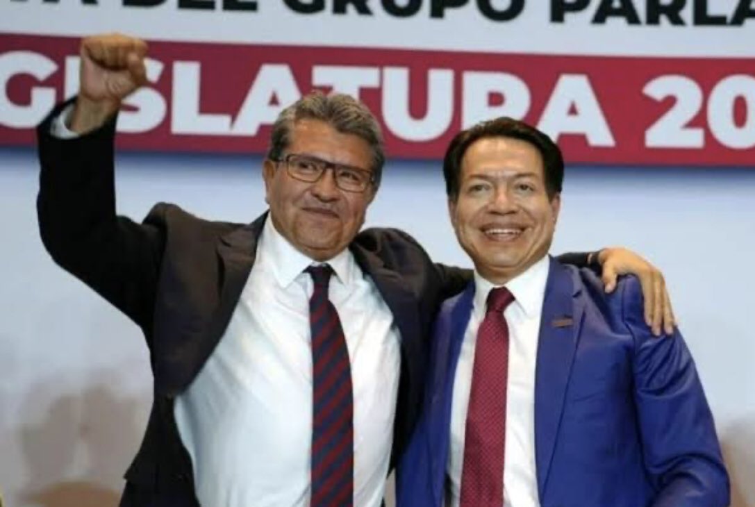 A los que deberían sacar escoltados por policías y esposados, con grilletes y en hilera son a <a href="/adan_augusto/">Adán Augusto López H</a>,  a @mario_delagdo, seguido por <a href="/RicardoMonrealA/">Ricardo Monreal A.</a> y <a href="/PedrohacesO/">Pedro Haces</a> 

Lo que le hicieron a Marx es grave. Mario Delgado votó por la reforma educativa de Peña. ¿Qué pretende?