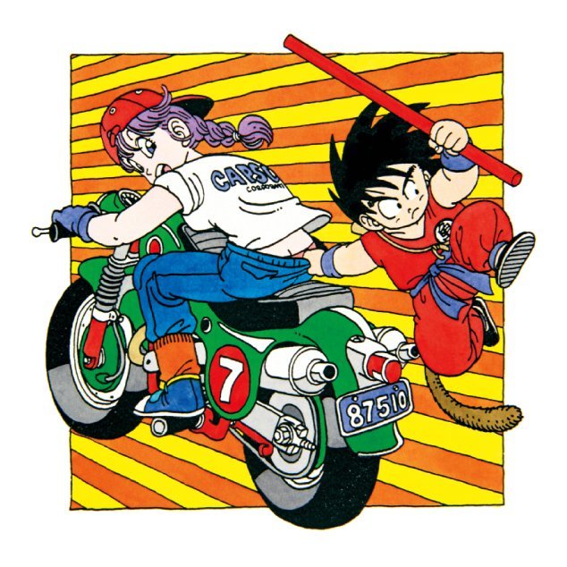 Bulma &amp; Goku by Akira Toriyama (1985)