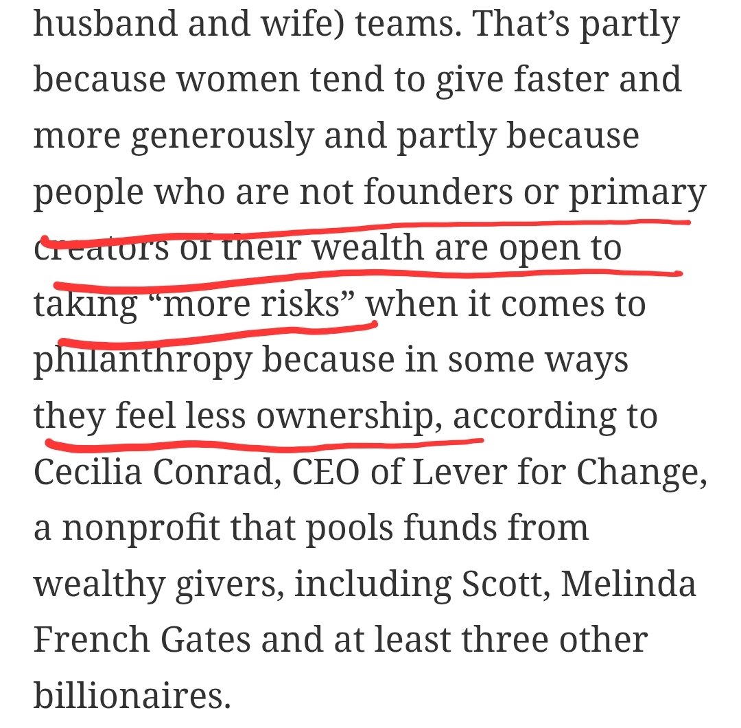 saramiller's tweet photo. @Forbes I take issue with the opinion expressed here...my economics professors have LOTS of data that women regularly invest more in their communities - in nearly every corner of the world, in nearly every culture. Put a $1 in the hands of a woman, and your community will benefit. https://t.co/agw2kwaRW6