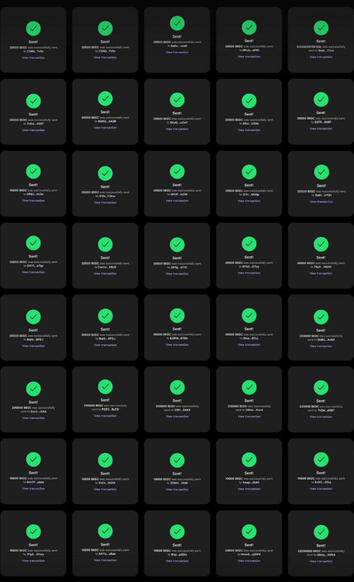 We keep sending in bulk retweet follow drop SOL address 
Join our community for free signal xx$👇👇 t.me/kdbillionsquard