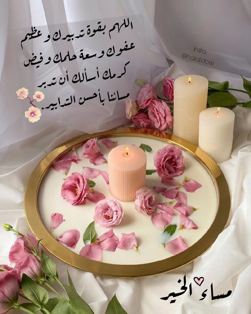لَيس أحبّ لقَلب المَرء من أن يَرى أحبَابه بخير حَال

 مُعافين. اللهُم احفَظ قُلوبنَا ومَن فيها وبلّغنا شهر

 رَمضان بخَير وعَافية  أجمَعين.. ياكريم🤲

🌸#أسعدالله_مسائكم_بكل_خير🌸

.
