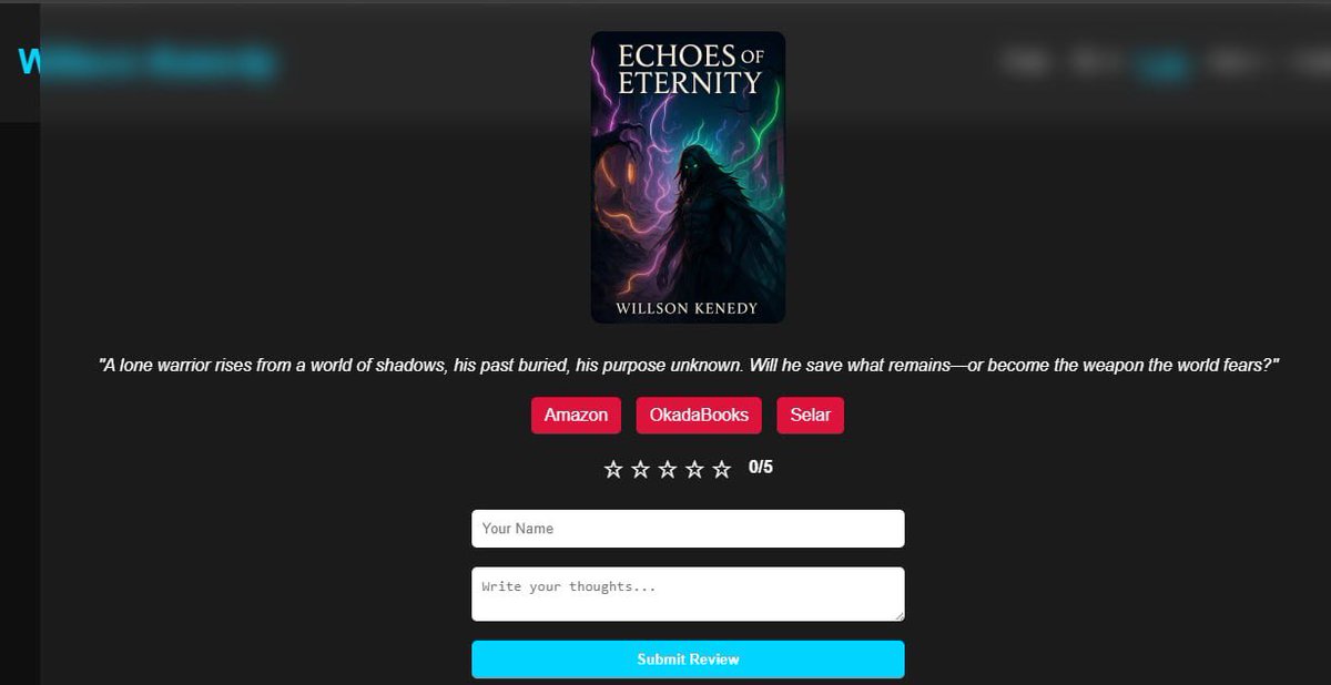 dev_abdul_azeem's tweet image. Day 3/100 of #100DaysOfCode 📚💻
Before learning React
built book preview pages — users can preview books ,leave reviews and can order online

Day 4/100
Collected all reviews on a dedicated review page. Progress! 🚀

#100DaysOfCode #WebDev #Frontend