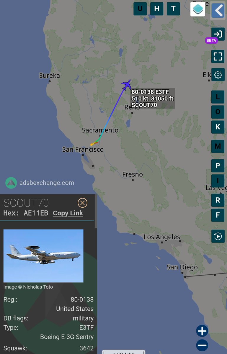 sipjack1776's tweet photo. E-3C Sentry 
#AE11EB/80-0138/SCOUT70
Out of Travis AFB 
@Borrowed7Time https://t.co/DbPQ3XvkRJ