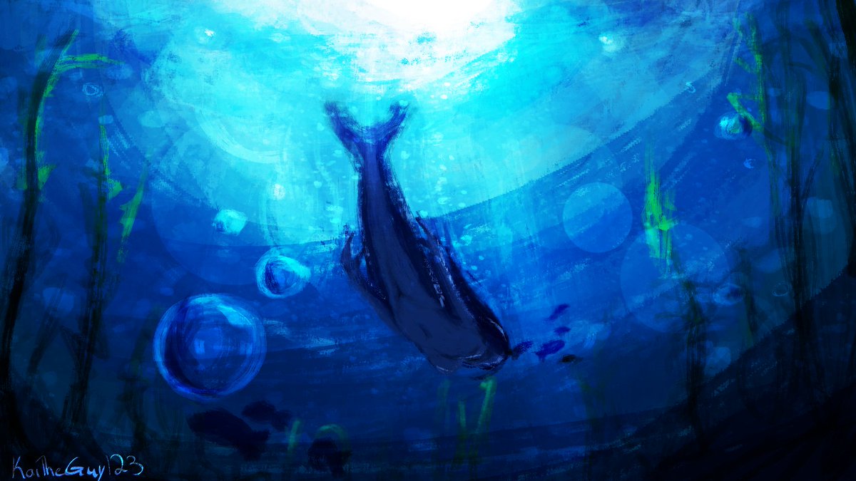 Underwater with a fish lady