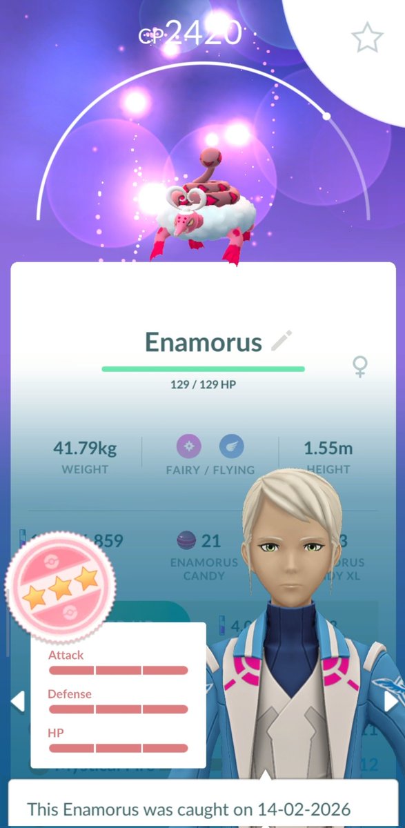 I got Enamorus Hundo 😍

#PokemonGO 
#PokemonGoRaids