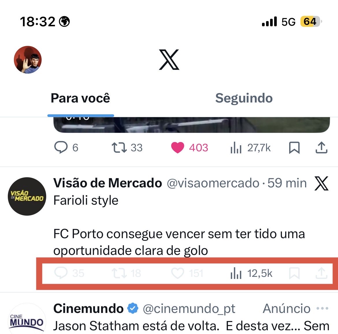 Mister_Luigi7's tweet photo. Ora aqui está o valor de @visaomercado…
Escreve,mas não deixa contrapor.
Merd@ que é Merd@, será sempre Merd@
#lampigartos 🔴🟢 #jornalixo #visaomerda 💩
#jornal #desporto #visaomercado #mercado #visao #jorbalismo #jornal #jornalista #jornalistas #benfiquistao #scp #slb #fcp https://t.co/CXBoUzeViz