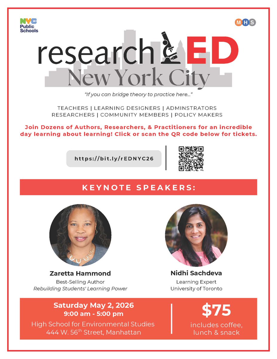 researchED_US's tweet photo. 🚨 🚨Save the Date 🚨 🚨 

Please join us on Saturday, May 2 for our next researchED conference!

Check out this lineup, and register here:

https://t.co/2Z5d9wj1x4 https://t.co/D53ku0P4if