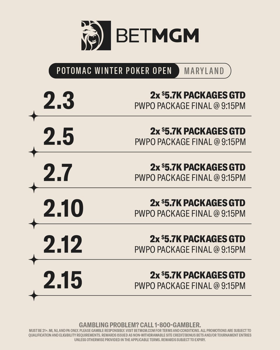 BetMGM Poker tweet media