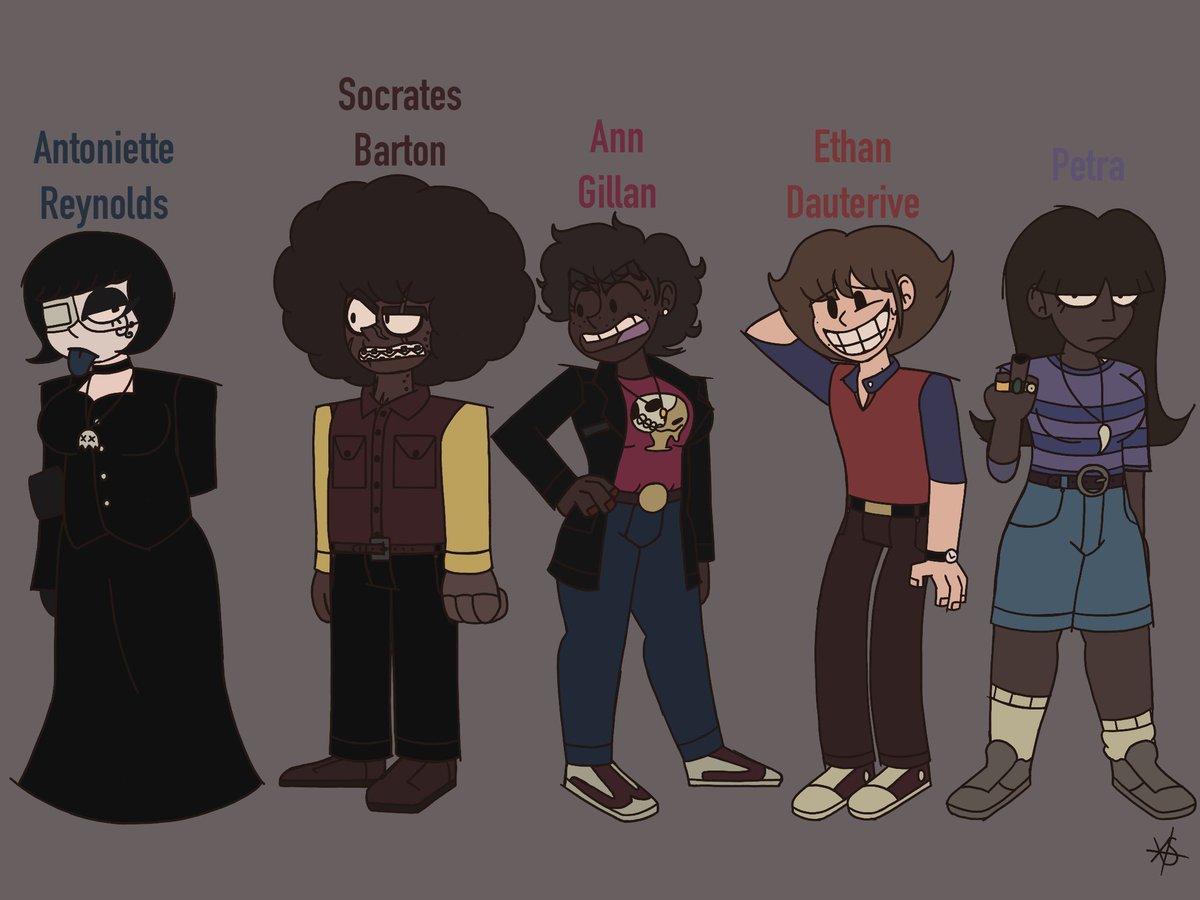 Personajes de Club Decena, una historia slice of life fuertemente inspirada en la serie MTV’s Downtown, sigue a un total de diez adolescentes que se suelen meter en problemas casi todos los días de su vida.
