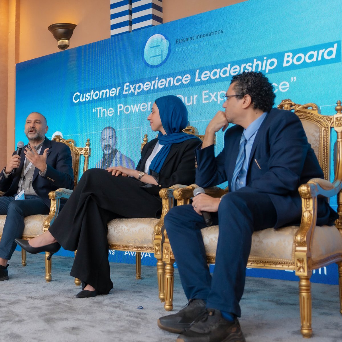 EicXforum's tweet photo. The Leaders Joining Heads!

In a highly informative Panel led by Prof. Hany Mokhtar (Chief Transformation &amp; CX Advisory)
Co-moderated by Ms. Nada Saleh (EI CX Specialist) with the presence of:

- Jean Najm from Avaya
- ⁠Mohamed Amin from Nexthink
- ⁠And Shaheen Haque from Zoom https://t.co/M0RgXGbsLq