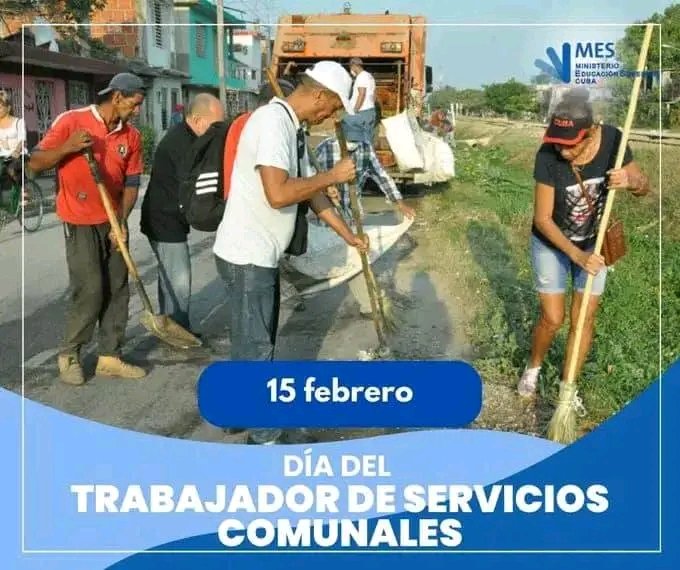 A los trabajadores de comunales que cada día barren nuestras calles, vacían papeleras y cuidan de nuestros espacios públicos: gracias por  el esfuerzo y dedicación una  labor, a menudo invisible, es esencial para mantener limpios  nuestros pueblos  #SanctiSpíritusEnMarcha