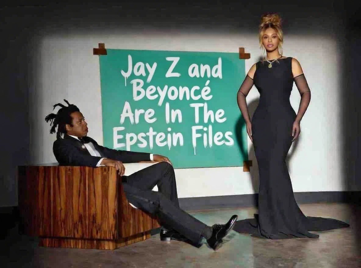 Jay-Z and Beyoncé’s names are now etched in the Epstein files. They orbit the same elite cesspool where exploitation thrives unchecked

These aren't redeemable icons they're horrible humans cloaked in billionaire gloss. Jay-Z, the street-to-boardroom hustler, peddled crack that