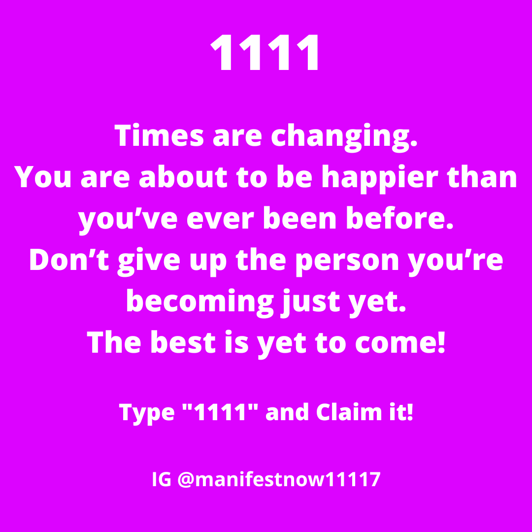 Post by Manifest Your Dream Life on X: 💫1111💫