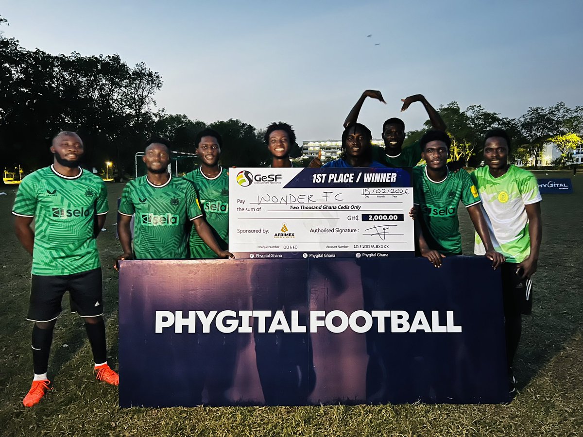 A huge well-done to Wonder FC for emerging as the champions of the 2026 Phygital Football Tournament! Your hard work, skill, teamwork, and determination have paid off. #Phygifootball WonderFc