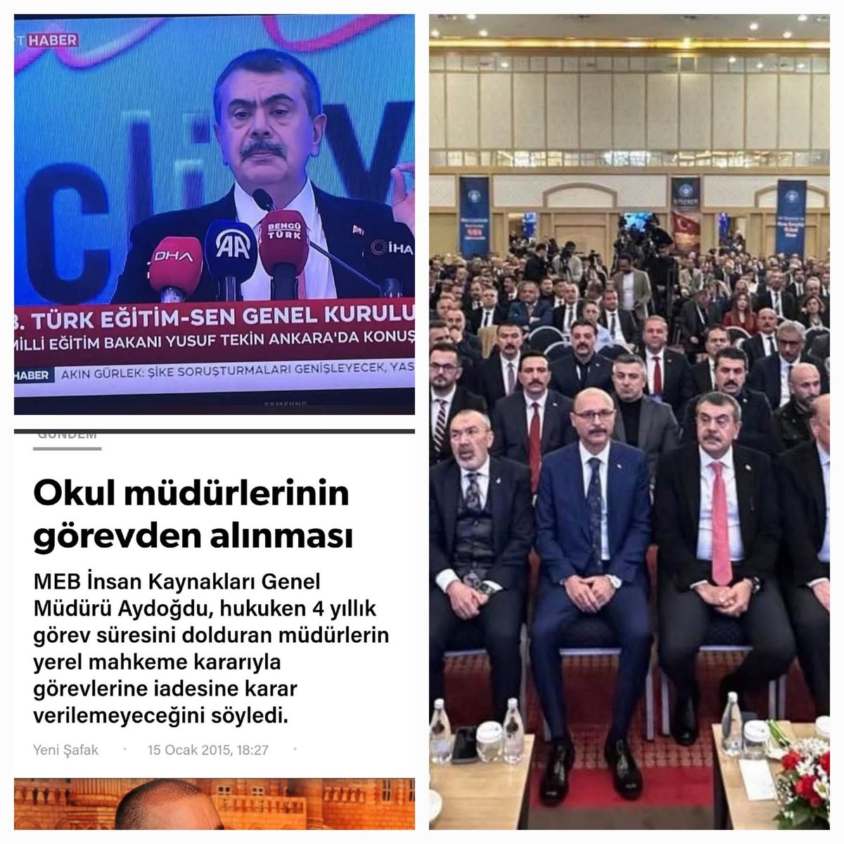 Dünün "Kıyım" Mimarları, Bugünün "Birlik" Mesajları

Türk eğitim tarihi, 2014 yılını sadece bir takvim yaprağı olarak değil, liyakatin kapı dışarı edildiği ve "bizden olanlar-olmayanlar" ayrımının keskinleştiği bir yıl olarak hatırlayacaktır. Dönemin Milli Eğitim Bakanlığı,