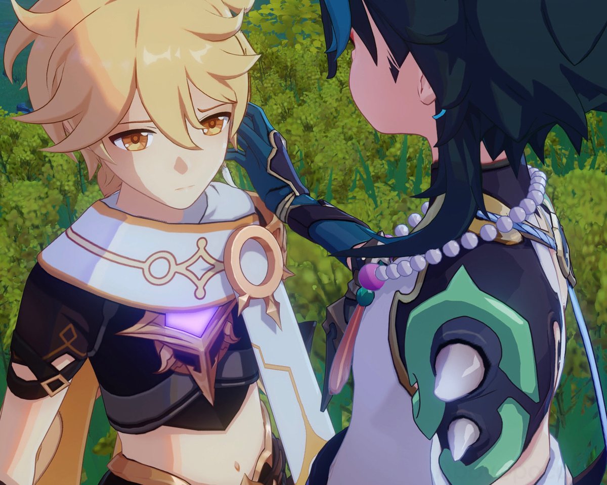 pocotea0805's tweet photo. xiao is always the one worrying, but aether worries about him just as much https://t.co/gAZC7Qpw1K