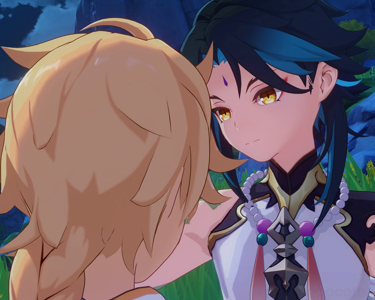 pocotea0805's tweet photo. xiao is always the one worrying, but aether worries about him just as much https://t.co/gAZC7Qpw1K
