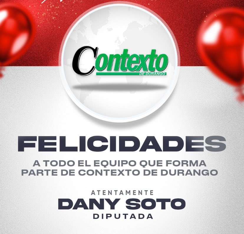 danisotto's tweet photo. @contextodgo Muchas felicidades a Karmina Vargas y todo el equipo de @contextodgo en este 33 Aniversario. 👏🏻🎂

¡Que sigan los Éxitos! 📰📲 https://t.co/kKYg2ii4Xf
