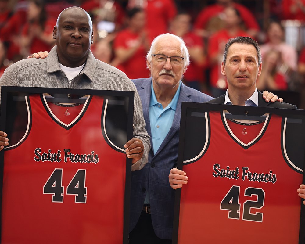 redwolvesmbb's tweet photo. Yesterday we honored these two legends with retiring their jerseys. 

#42 &amp; #44 https://t.co/tvT3LAWqL3