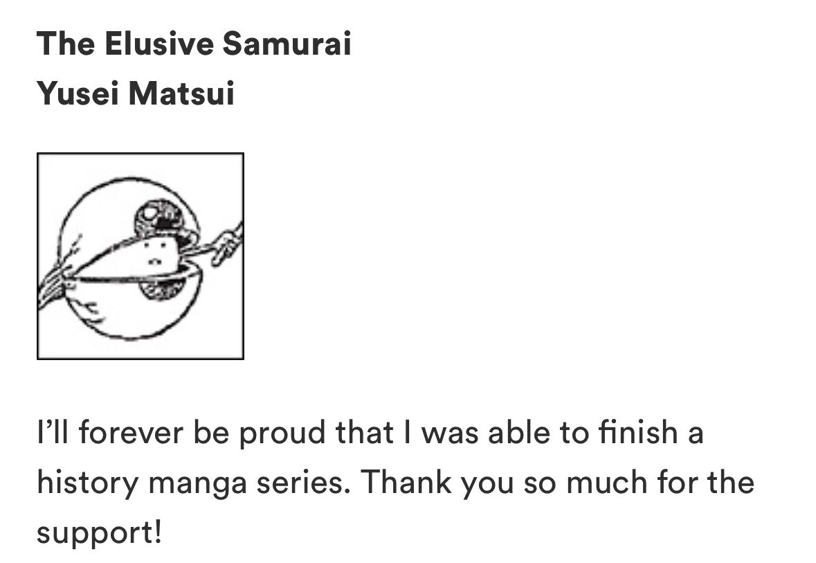 Matsui’s Final Comment for Elusive Samurai. 

Part of me wants you to come back but part of me wants you to take a long retirement after 3 successful runs
