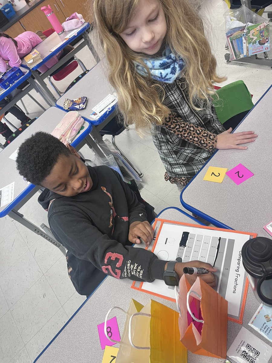 MissBickelman's tweet photo. Comparing fractions on a number line https://t.co/FA7ywXcnrK
