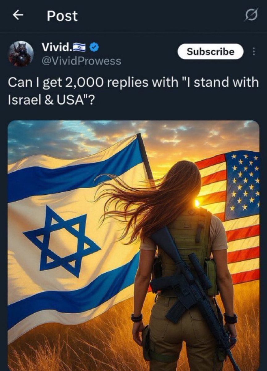 Can we get 1,000 replies with 
"I stand with Palestine 🇵🇸 "?