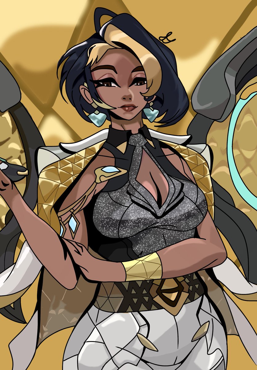 Wanted to draw the new tank from Overwatch Domina <a href="/PlayOverwatch/">Overwatch</a> im also trying to get verified to be a VGen artist my link is VGen.co/RinHaruno #VGenCode