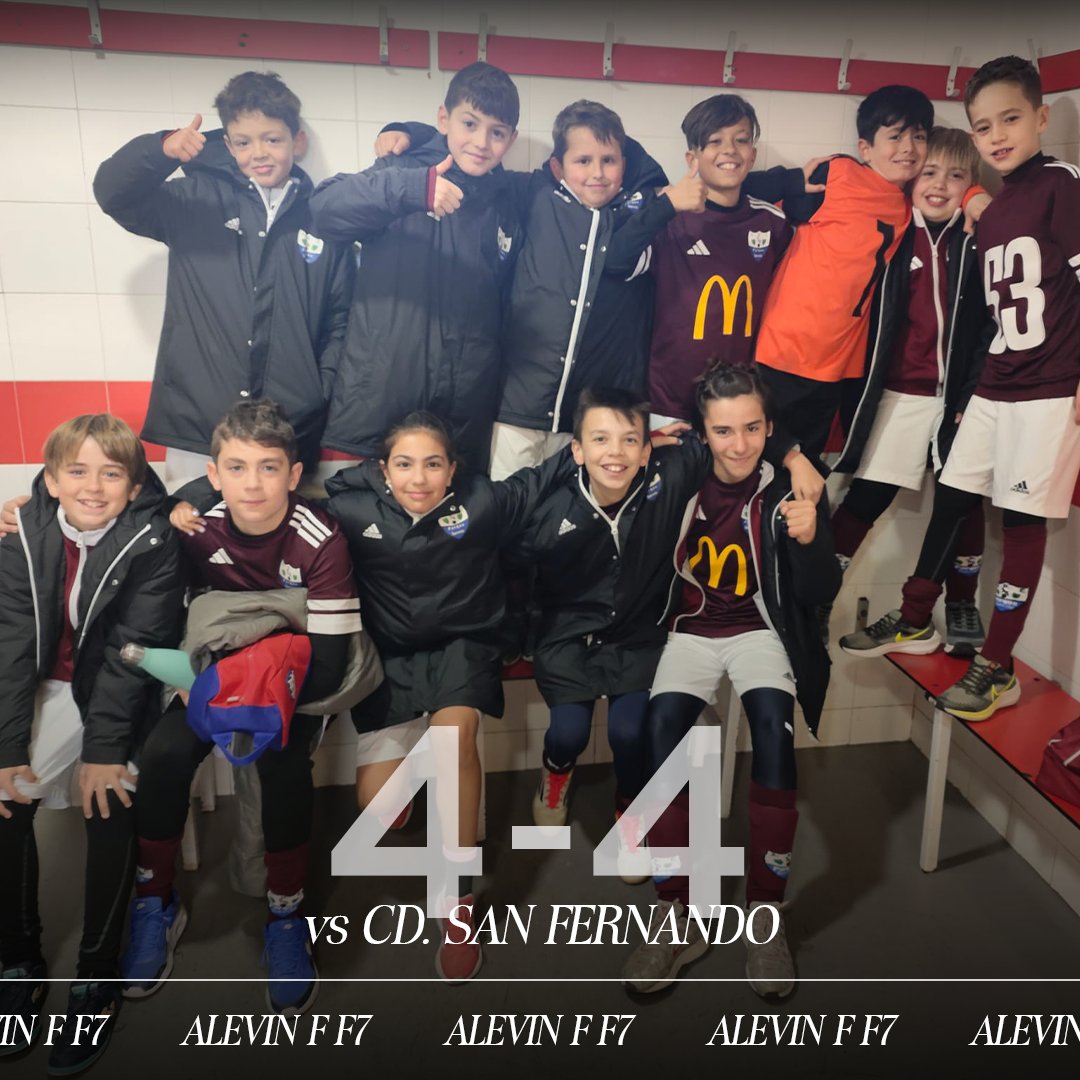 Gran empate de nuestro Alevin F F7. 🙌🏼

Alevín F F7 vs CD. San Fernando. 4-4

#VamosParque #ADCPS #MatchDay #AlevinFF7