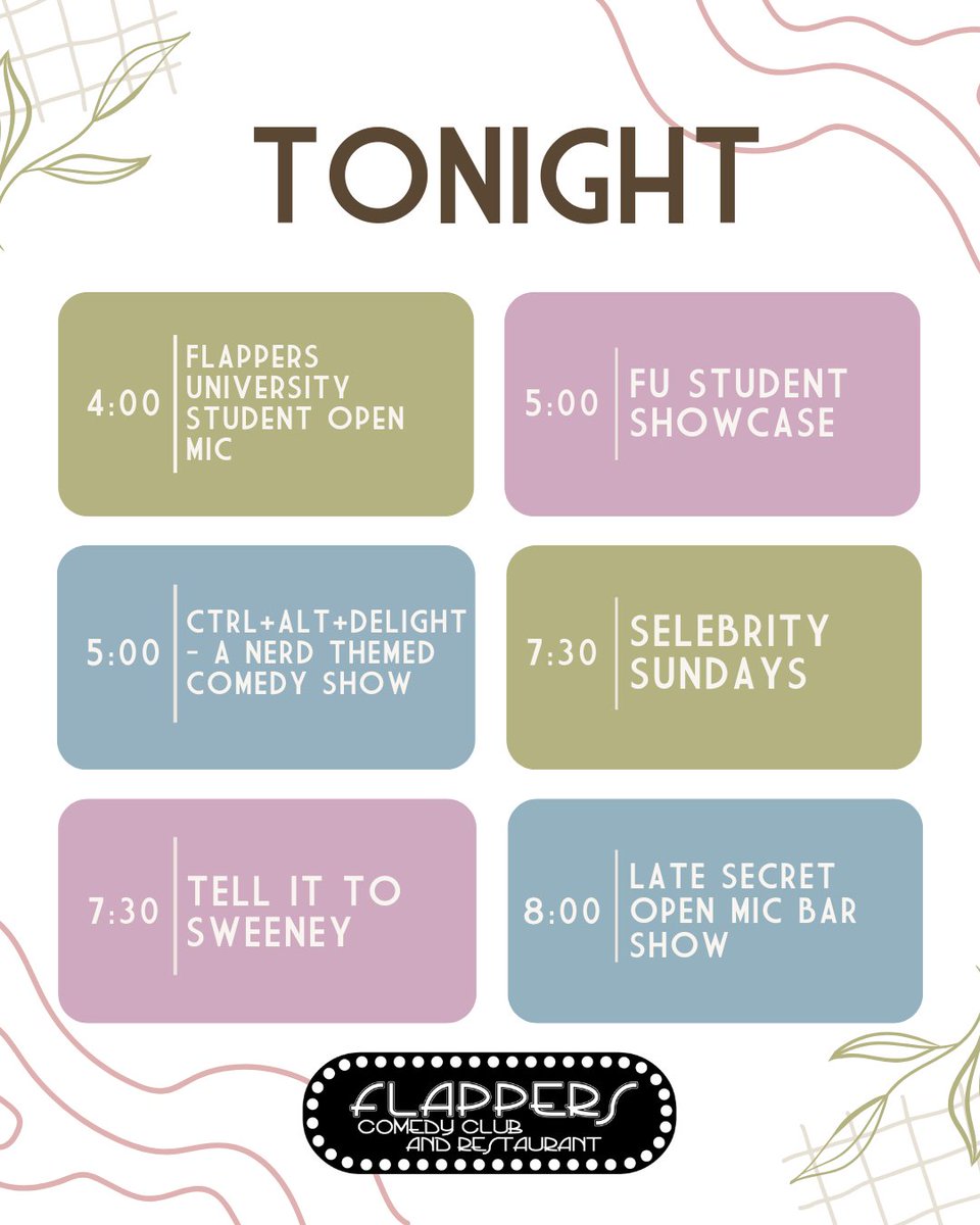 Flappers Comedy Club tweet media