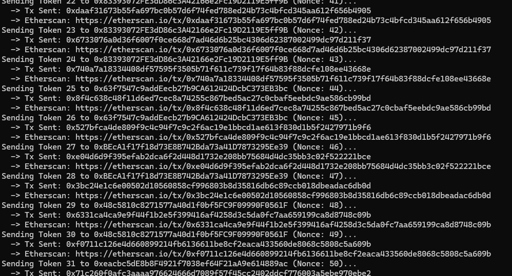 processing airdrops to all mintoors and buyoors of the first collection..
