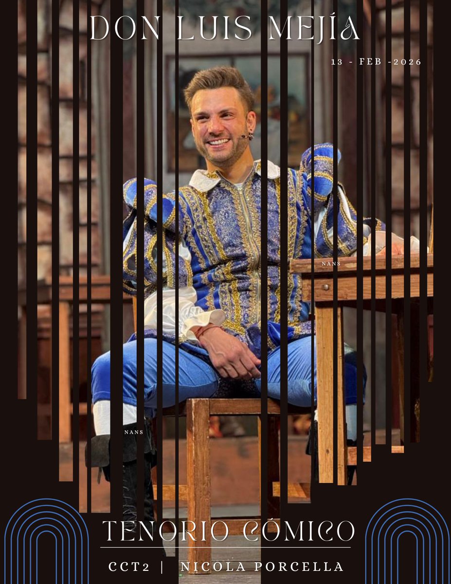 Y llegó el nuevo caballero al <a href="/TenorioComico_/">Tenorio Cómico</a> 
<a href="/NicolaPorcella/">Nicola Porcella</a>  como Don Luis 

Funciones: Viernes, Sábado y Domingo
#NicolaPorcella