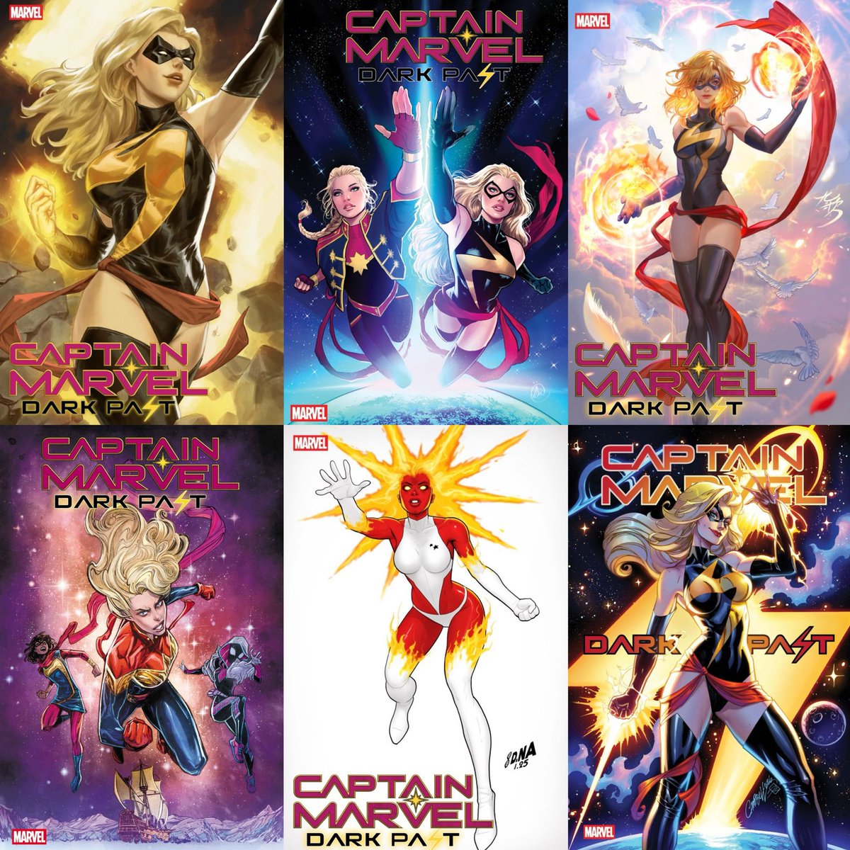 All covers for Captain Marvel: Dark Past #1 have been revealed.

Releases April 1. 

Pre-Order NOW! 💫