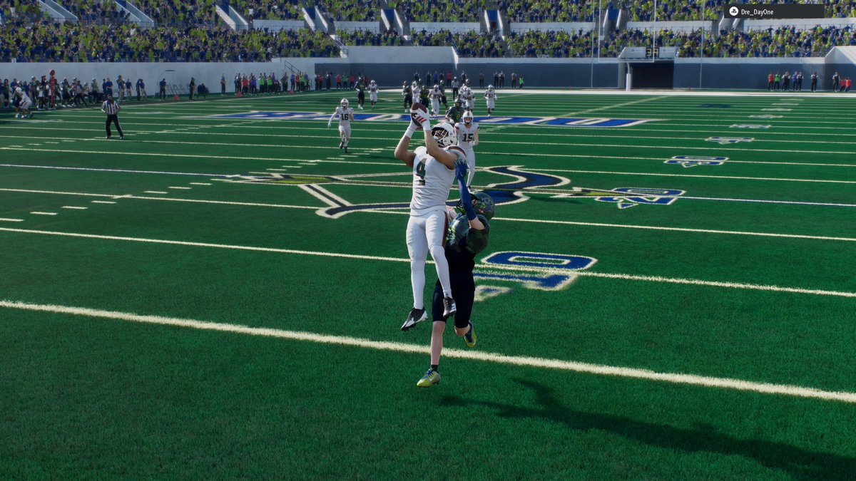 miami_NECF's tweet photo. Miami opens with a 38-13 win over Bayou. The defense was swarming and the offense did what it needed to. TE Theo Wile led the offense with 2 TDs. CB Sinilau Faoliu had 2 INTs. 

#NECFRecap https://t.co/sNJR5ZJcwI