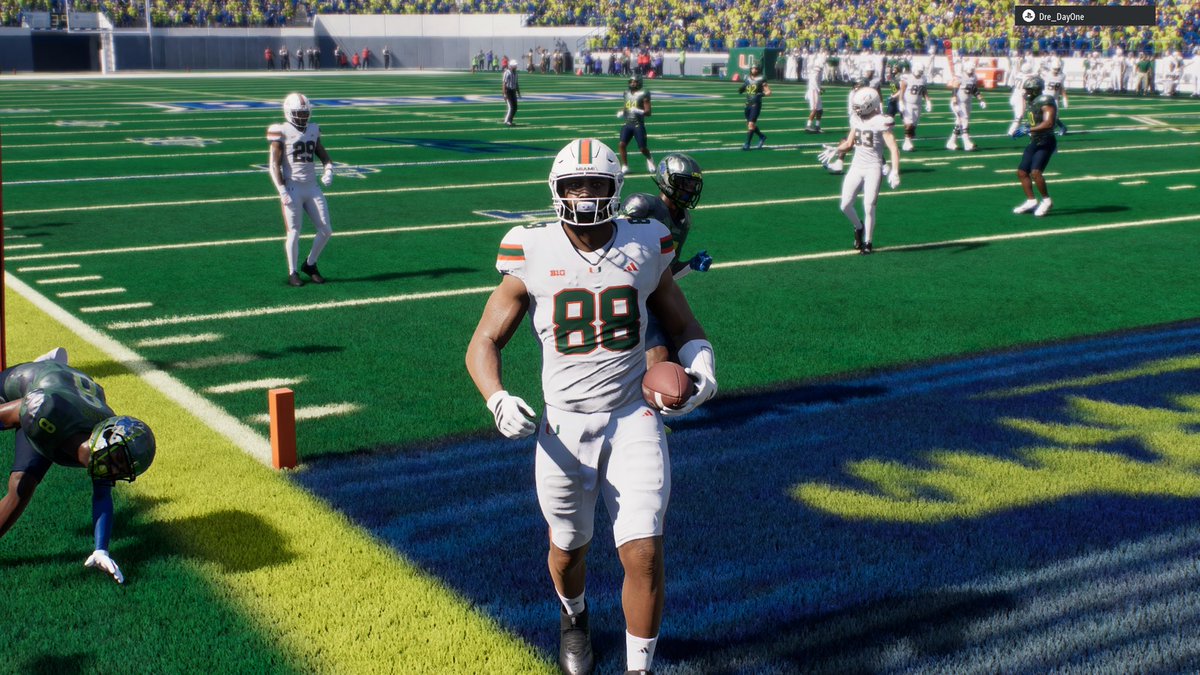 miami_NECF's tweet photo. Miami opens with a 38-13 win over Bayou. The defense was swarming and the offense did what it needed to. TE Theo Wile led the offense with 2 TDs. CB Sinilau Faoliu had 2 INTs. 

#NECFRecap https://t.co/sNJR5ZJcwI