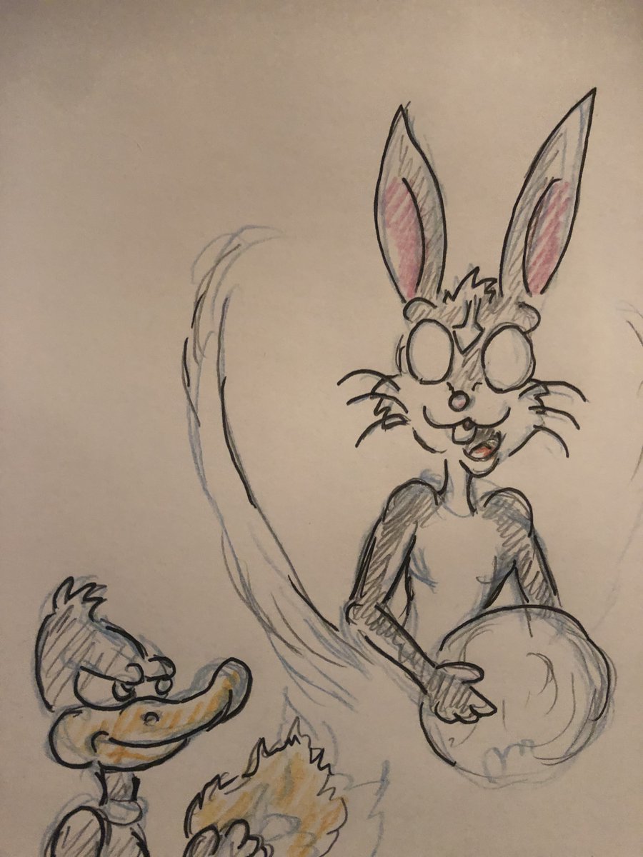 deviantart.com/krispinus/art/… #request #avatar #bugsbunny #fanart #inked #colorpencil #colorpencils