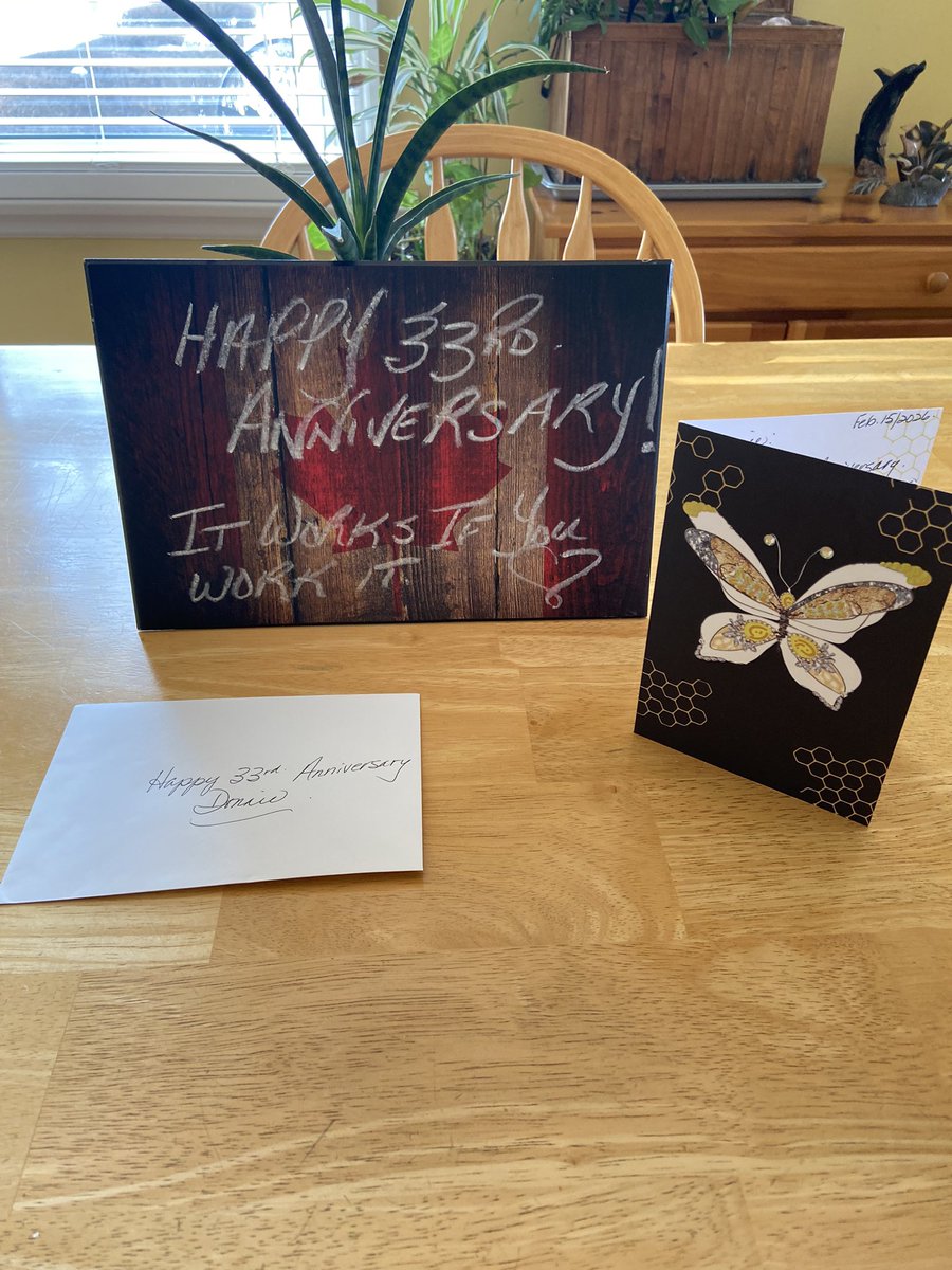 Thirty-three years of freedom from my problematic substance use. Every day I’m grateful to my darling wife for being my rock, especially back in the early days of my recovery. Another year, another beautiful card and message! 🩷💖🩷