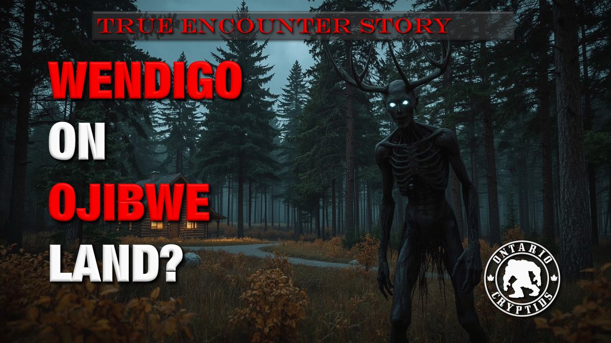 CryptidsOntario's tweet photo. Wendigo On Ojibwe Land? [EP-306] #sasquacth, #bigfoot #cryptids #storytime #wendigo #skinwalker #trueencounters https://t.co/xJnsn8fQl7 https://t.co/aJebV5twSt