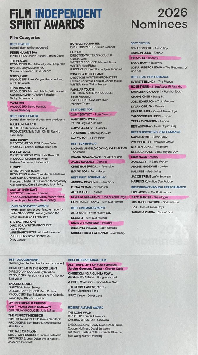 Road2Oscars's tweet image. UPDATED my #Oscars  sheet with #BlueMoon!

Also have my 2026 #SpiritAwards votes! (We don’t vote for the John Cassavetes award)
#SpiritAwards are this Sunday 2/15!

Grab nom sheets and follow along!:

SPIRIT AWARDS - s3.us-east-1.amazonaws.com/PressReleasesS…

OSCARS - assets-cdn.watchdisneyfe.com/delta/assets/o…