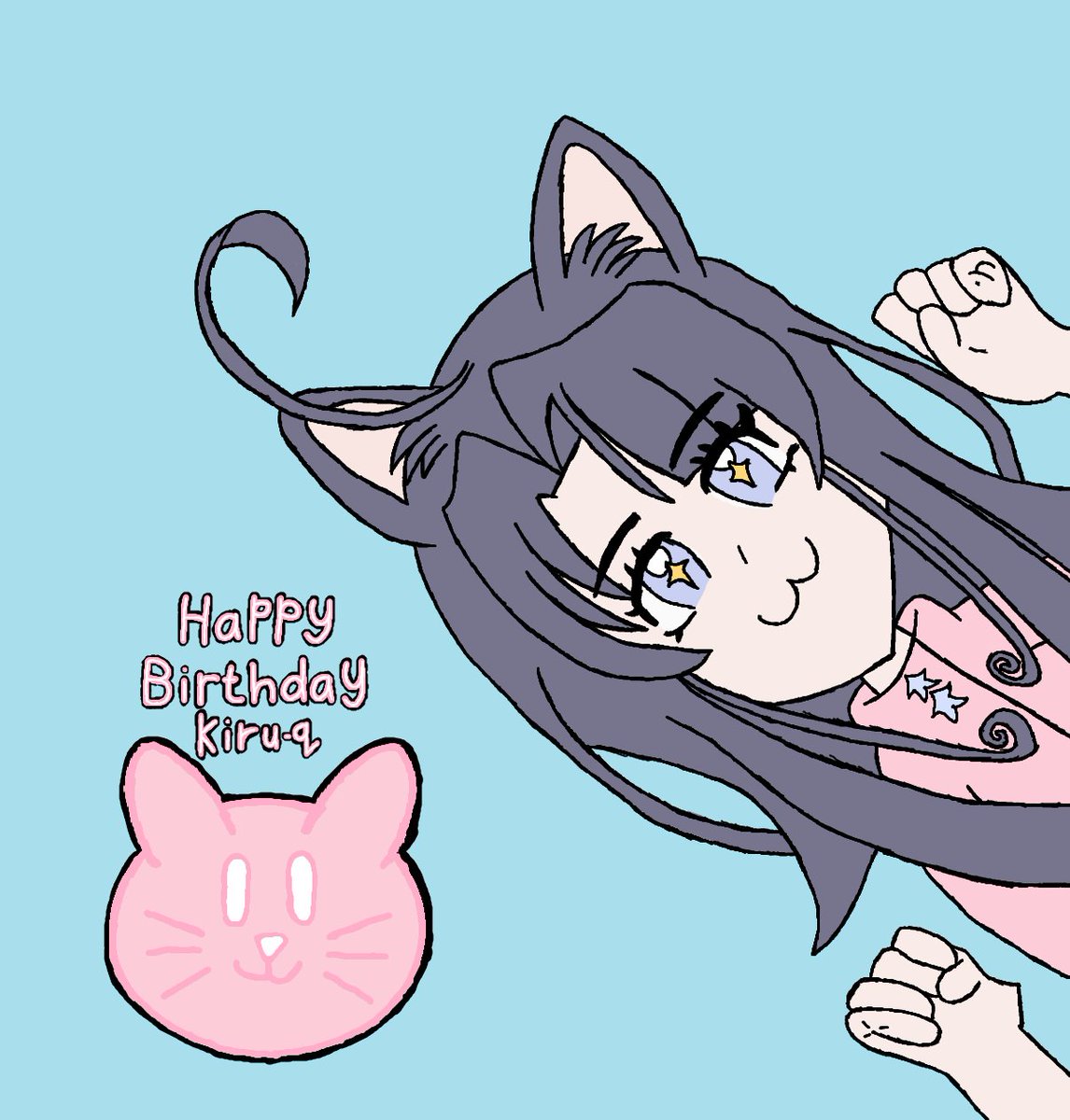 Happy Birthday <a href="/KiruruQ/">KiruQ</a> 

A birthday gift for Kiru-Q featuring their catgirl, Selene

Hope you have a great birthday ^w^
