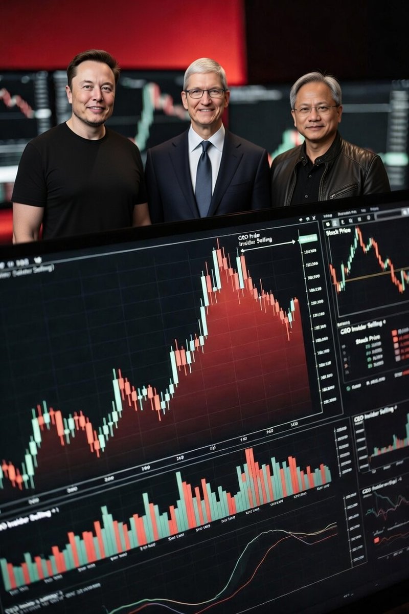 cryptorover's tweet photo. 🚨 WARNING: CEOs of major companies are dumping stocks.

The last time insider selling spiked like this?

Right before COVID. https://t.co/h7BqqbMWHt