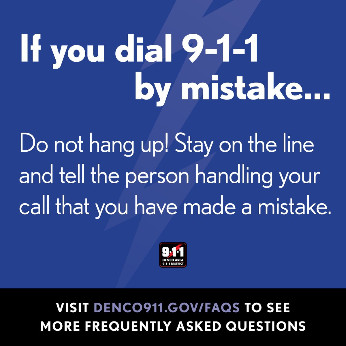 Denco911's tweet photo. Do you wear a smart watch? Accidental 9-1-1 calls are common! Make sure you know about any safety features, like emergency call shortcuts and fall detection. If there's an accidental 9-1-1 call, please stay on the line and let the dispatcher know you don't need help. https://t.co/yMmBhnn7Hv