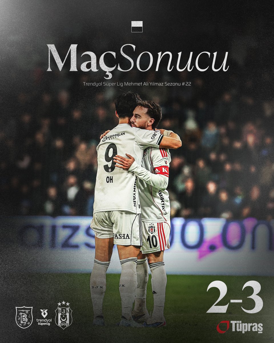 Rams Başakşehir deplasmanında galibiyet bizim. 💪

Rams Başakşehir 2-3 Beşiktaş

#BurasıBeşiktaş 🦅
<a href="/tupras/">Tüpraş</a>